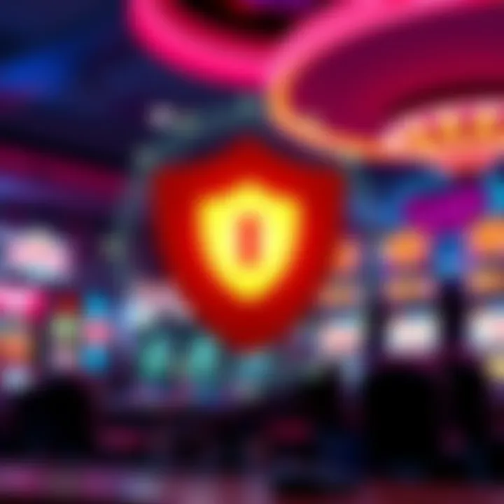 Digital safety shield icon representing secure online gaming environment