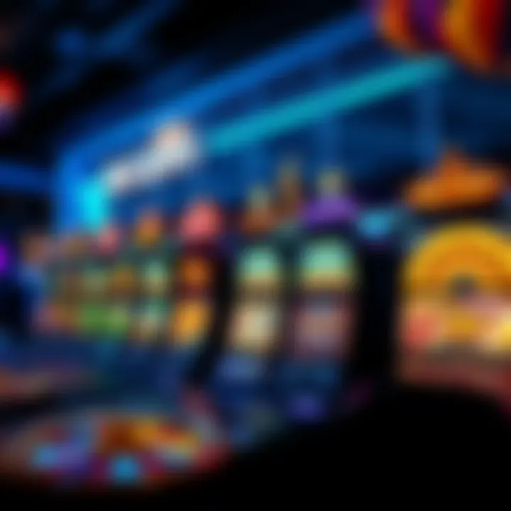 SkyCrown Casino Game Selection and Payment Methods Variety of casino games including slots and table games shown on a vibrant gaming platform