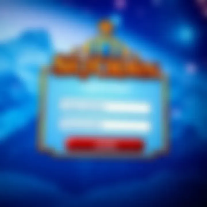 User interface showing Skycrown login screen with input fields for username and password