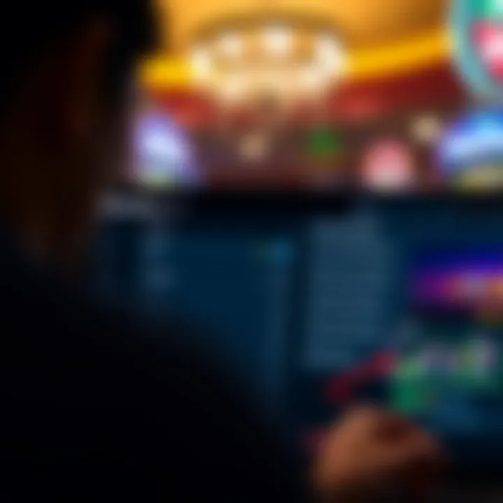 User navigating account settings and security options on thepokies.net platform