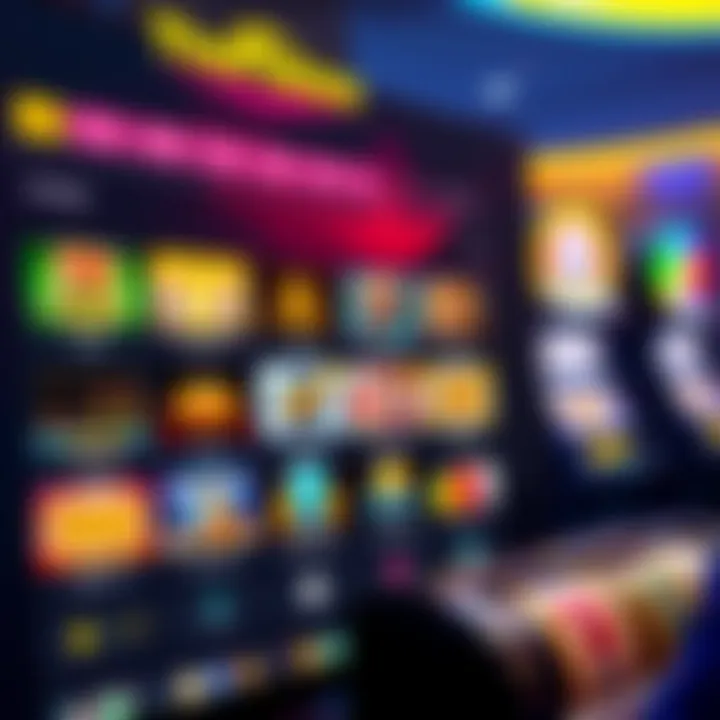 Online pokies platform interface showing diverse game options and user dashboard