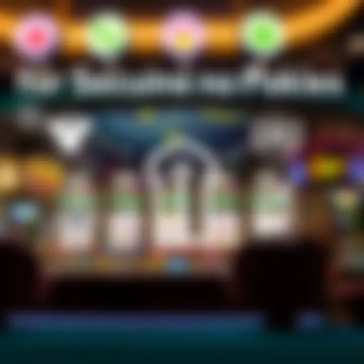 Graphic illustrating secure online gaming platform with symbols for trustworthiness and safe play