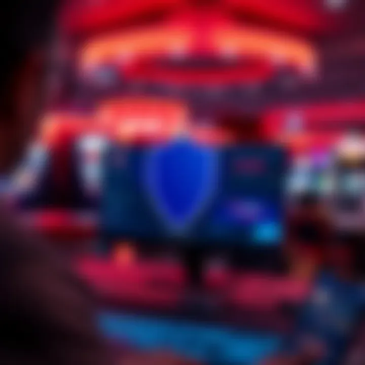 Player Protections and Security in Australian Online Casinos Illustration showing digital protections and secure online gambling environment