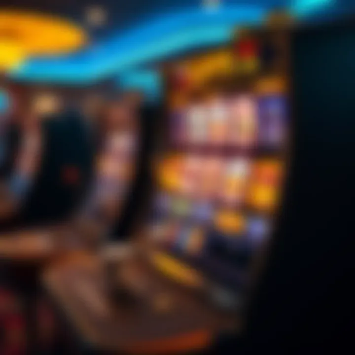 Online pokies interface displaying various game options and betting controls