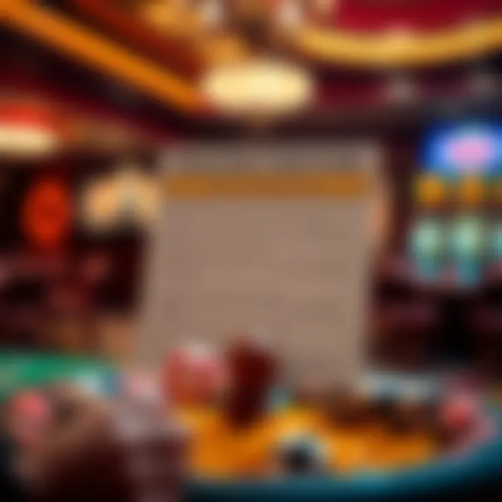Graphic displaying terms and conditions checklist for online casino bonuses