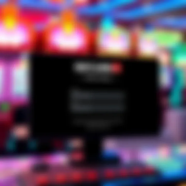 Secure login interface for an online pokies platform showing username and password fields