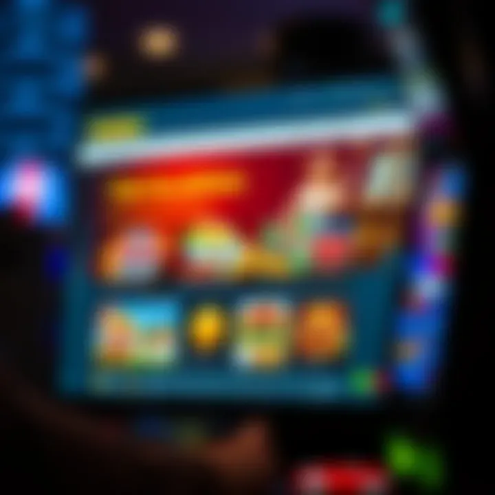 Secure online casino website displaying game selection and responsible gambling information for Australian players