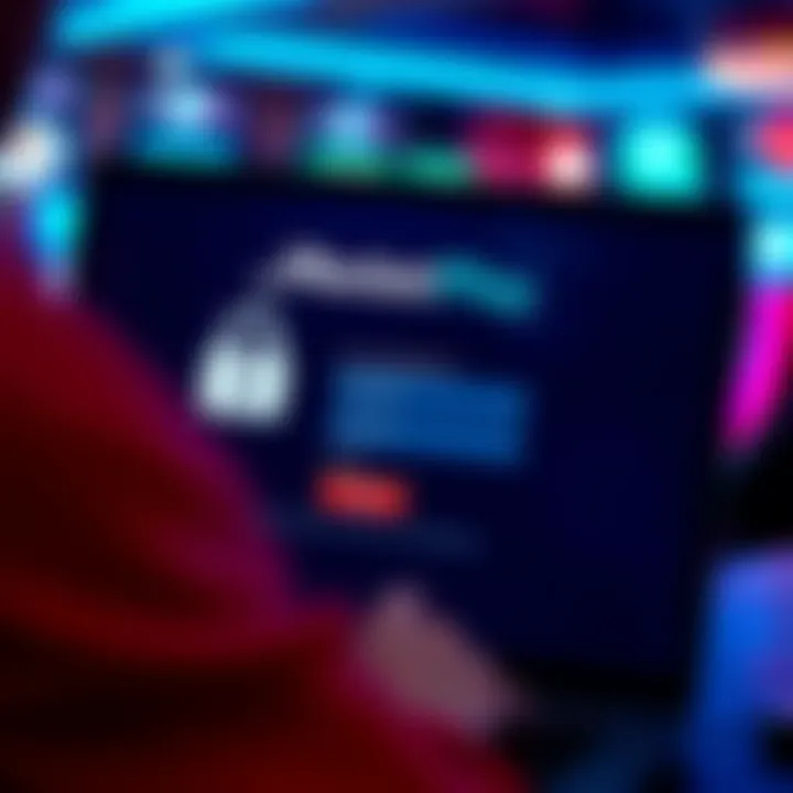 User entering credentials on a secure login interface with RocketPlay branding