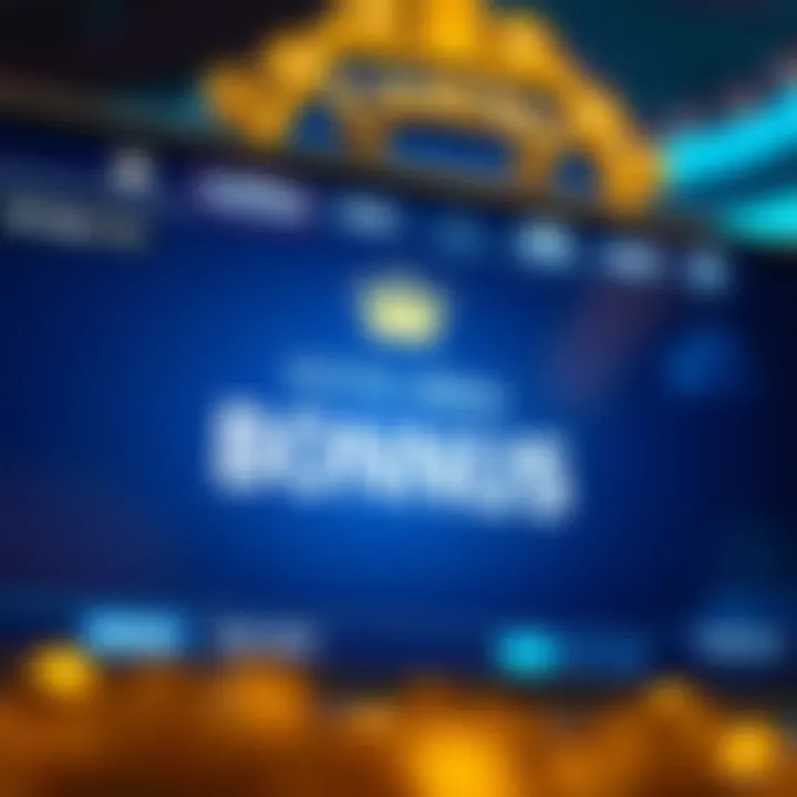 Visual representation of a no deposit bonus being activated on a gaming interface