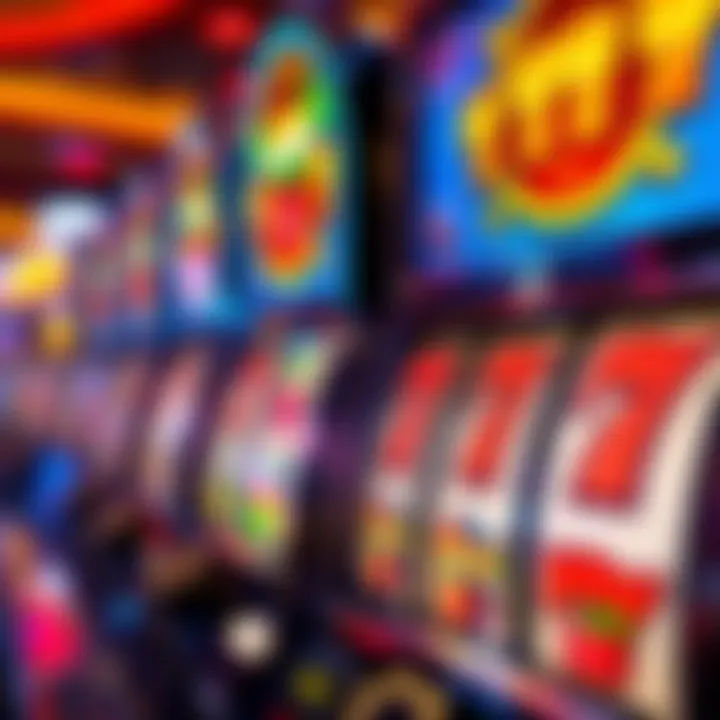 Colorful Pokies slot machine reels displaying various symbols like fruits and lucky sevens