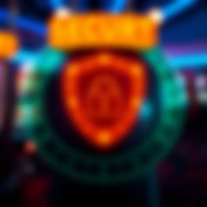 Visual representation of account security measures with shield and lock icons