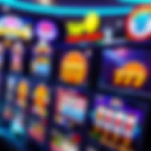 Diverse Online Pokies Selection in Australia Online pokies interface showcasing a variety of colorful slot games available for Australian players