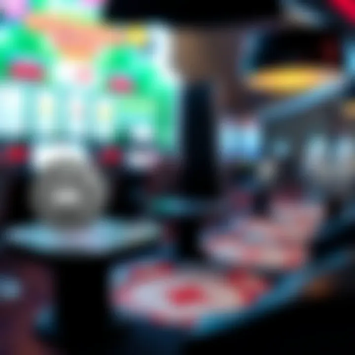 Graphic representation of responsible gaming practices with symbols illustrating balance and player awareness